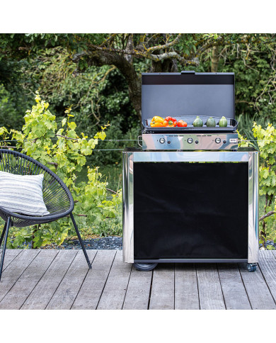 Chariot ACHILLE rideau inox ENO