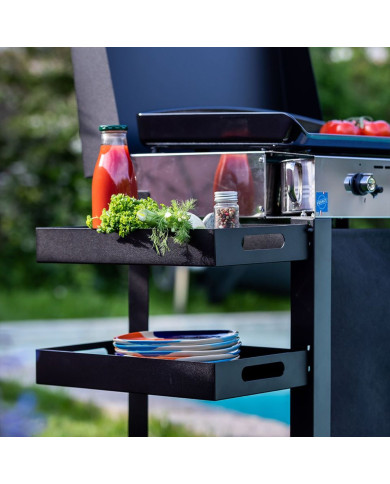 INITIAL 65 stainless steel gas plancha combo on trolley ENO