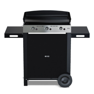 INITIAL 65 stainless steel gas plancha combo on trolley ENO