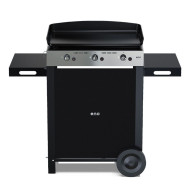 INITIAL 65 stainless steel gas plancha combo on trolley ENO