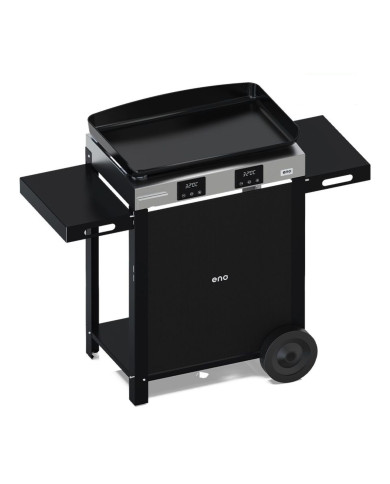 Combo plancha électrique INITIAL 65 inox sur chariot ENO