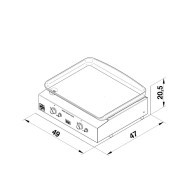 Plancha gaz INITIAL 50 inox ENO