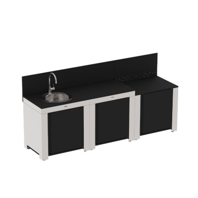 Cuisine extérieure MODULO CLASSIC 3 modules inox ENO
