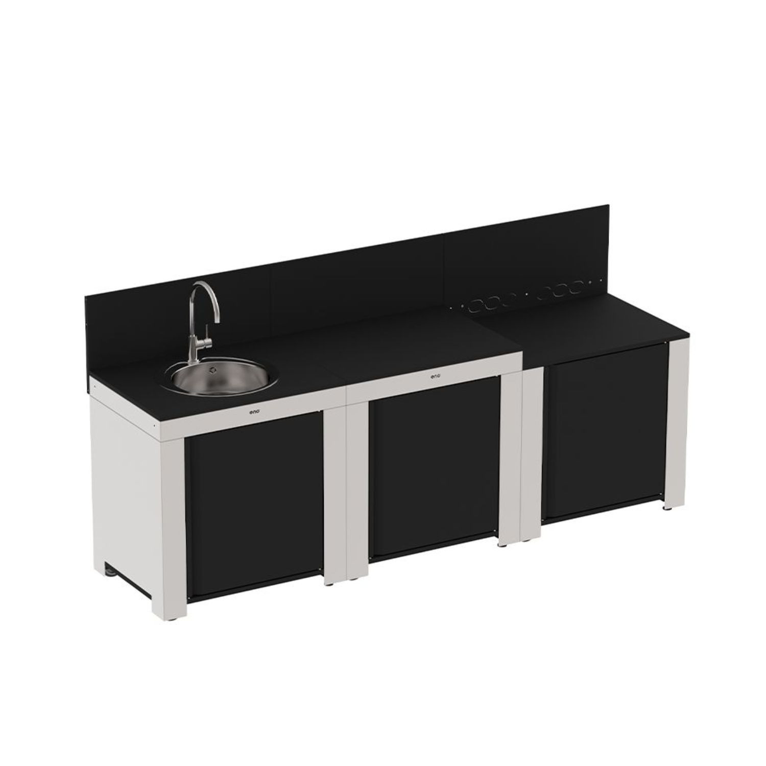 Cuisine extérieure MODULO CLASSIC 3 modules inox ENO