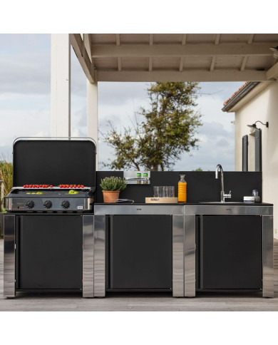 Cuisine extérieure MODULO CLASSIC 3 modules inox ENO