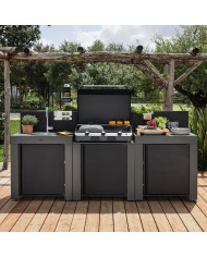 Cuisine extérieure MODULO CLASSIC 3 modules inox ENO