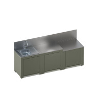 Cuisine extérieure MODULO CLASSIC 3 modules Sauge ENO