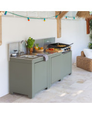 Cuisine extérieure MODULO CLASSIC 3 modules inox ENO
