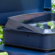 Plancha gaz ENOSIGN 80 Navy ENO avec couvercle