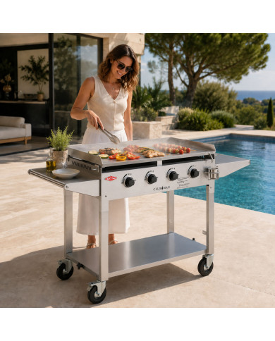 Barbecue plancha gaz CLUBMAN Acier inoxydable BEEFEATER