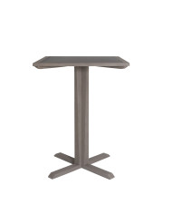 SKAAL white tadelakt ceramic high dining table Les Jardins