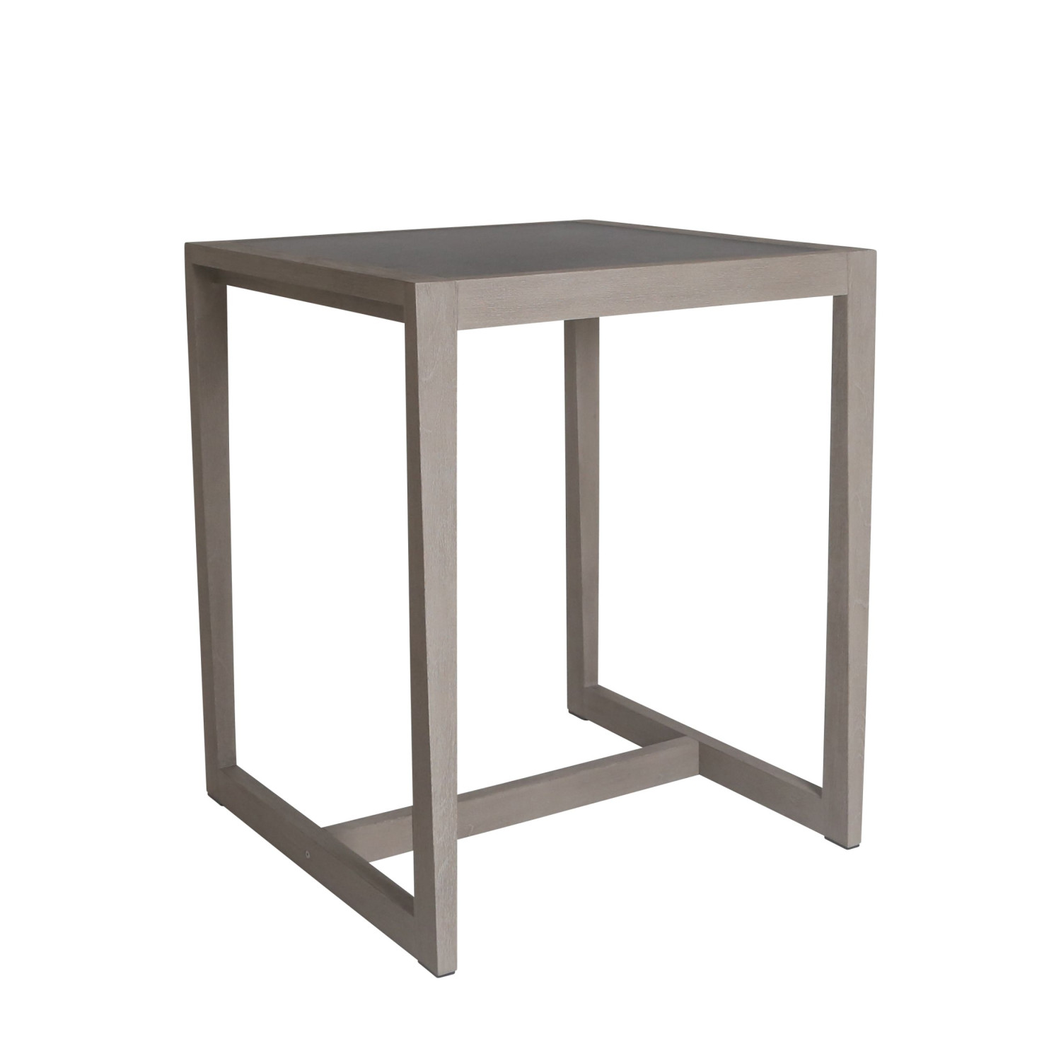 SKAAL black marble ceramic high table 2/4 people Les Jardins