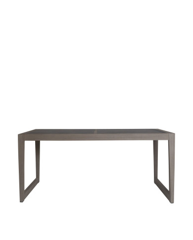 Table bistro rectangle 4/6 personnes céramique marbre noir SKAAL Les Jardins