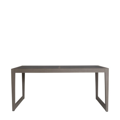 SKAAL black marble ceramic rectangular bistro table 4/6 people Les Jardins