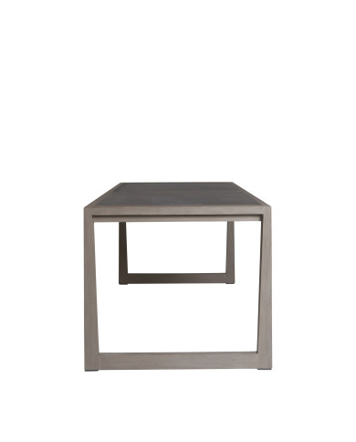 SKAAL black marble ceramic rectangular bistro table 4/6 people Les Jardins
