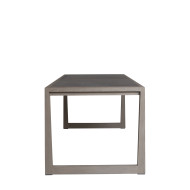 SKAAL black marble ceramic rectangular bistro table 4/6 people Les Jardins