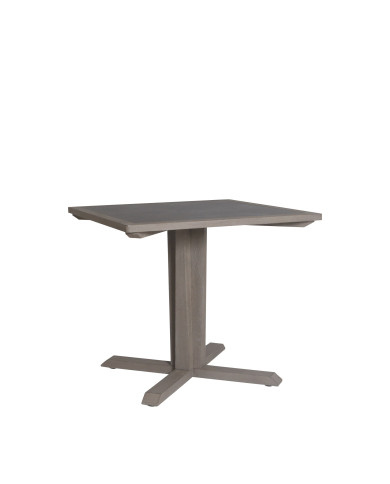 SKAAL black marble ceramic square table 2 people Les Jardins