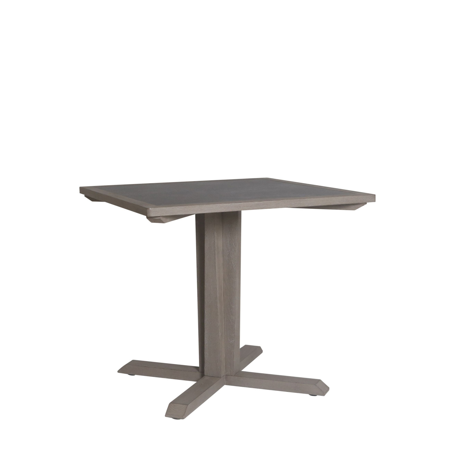 SKAAL black marble ceramic square table 2 people Les Jardins