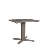 SKAAL black marble ceramic square table 2 people Les Jardins