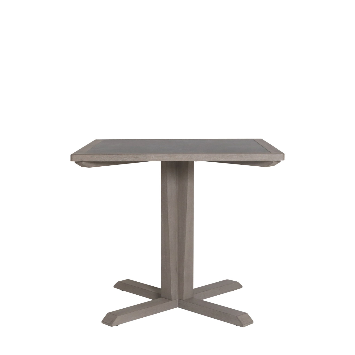SKAAL black marble ceramic square table 2 people Les Jardins