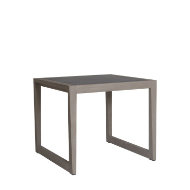 SKAAL black marble ceramic bistro table for 2/4 people Les Jardins