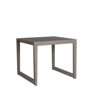 SKAAL black marble ceramic bistro table for 2/4 people Les Jardins