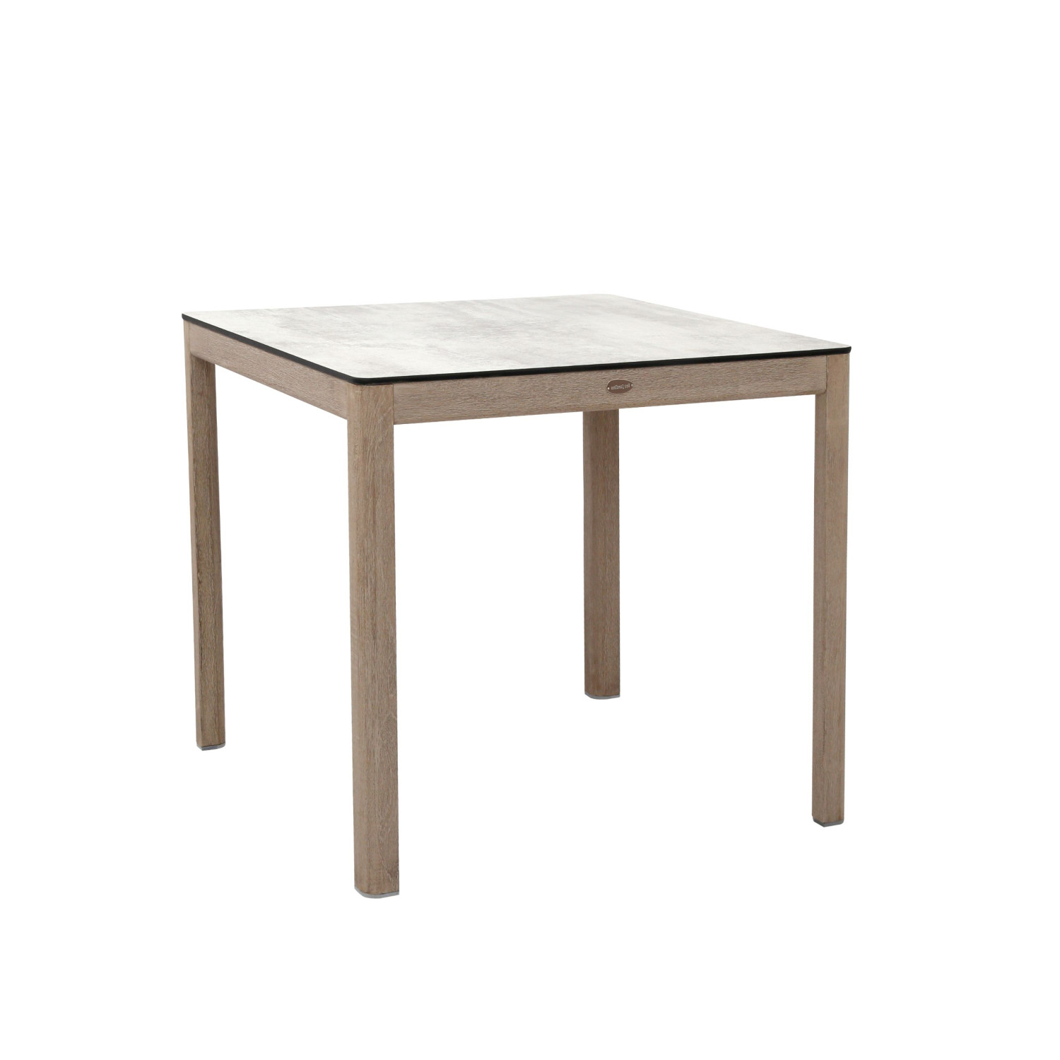 SKAAL white wash concrete HPL bistro table 80 x 80 cm Les Jardins