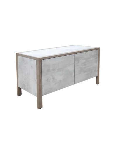 Buffet 2 portes HPL béton ciré SKAAL Les Jardins