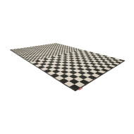 Tapis intérieur extérieur CARPRETTY GRAND Square Affair crème/anthracite Fatboy