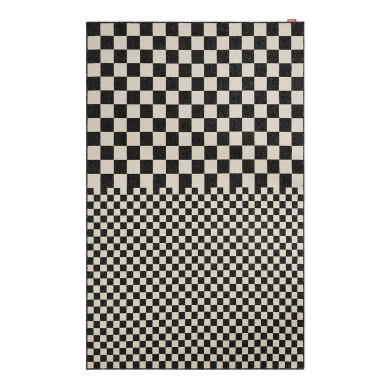 CARPRETTY GRAND Square Affair cream/anthracite indoor outdoor rug Fatboy