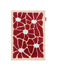 Tapis intérieur extérieur CARPRETTY GRAND Square Affair crème/anthracite Fatboy
