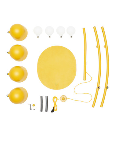 Lampadaire arc BIG LEBOW Banana Yellow Fatboy