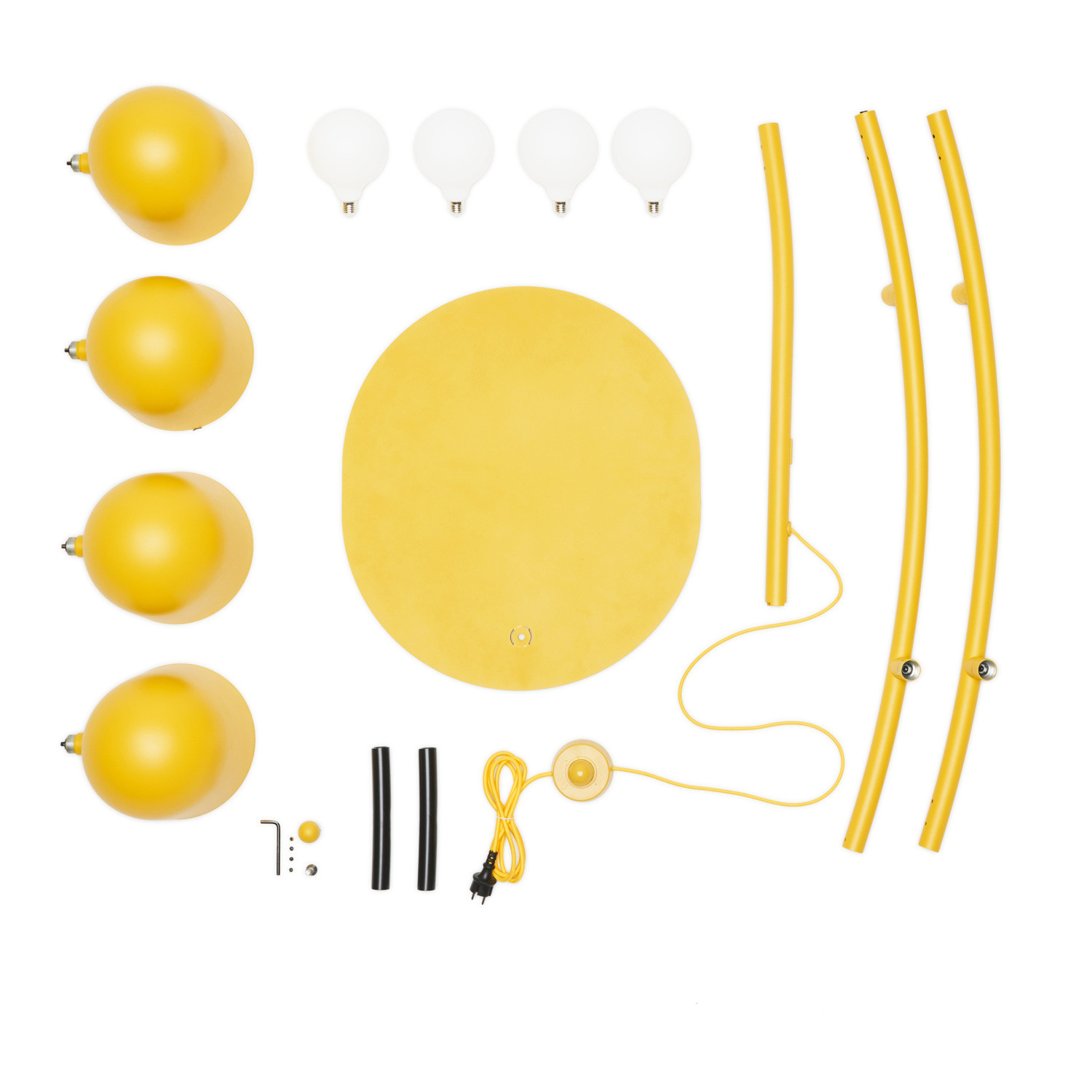 BIG LEBOW Banana Yellow arc floor lamp Fatboy