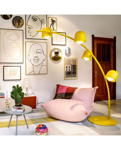 BIG LEBOW Banana Yellow arc floor lamp Fatboy