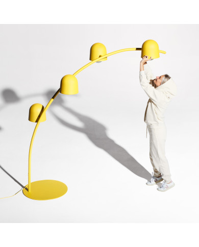BIG LEBOW Banana Yellow arc floor lamp Fatboy