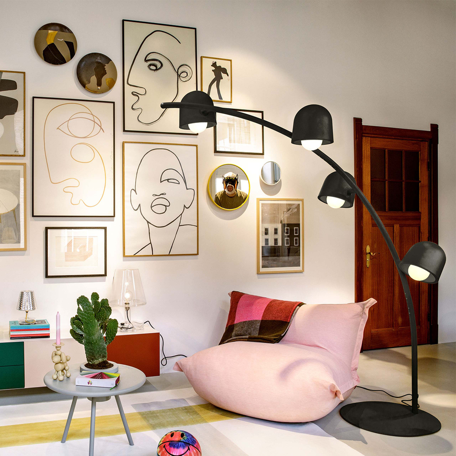 Lampadaire arc BIG LEBOW Anthracite Fatboy