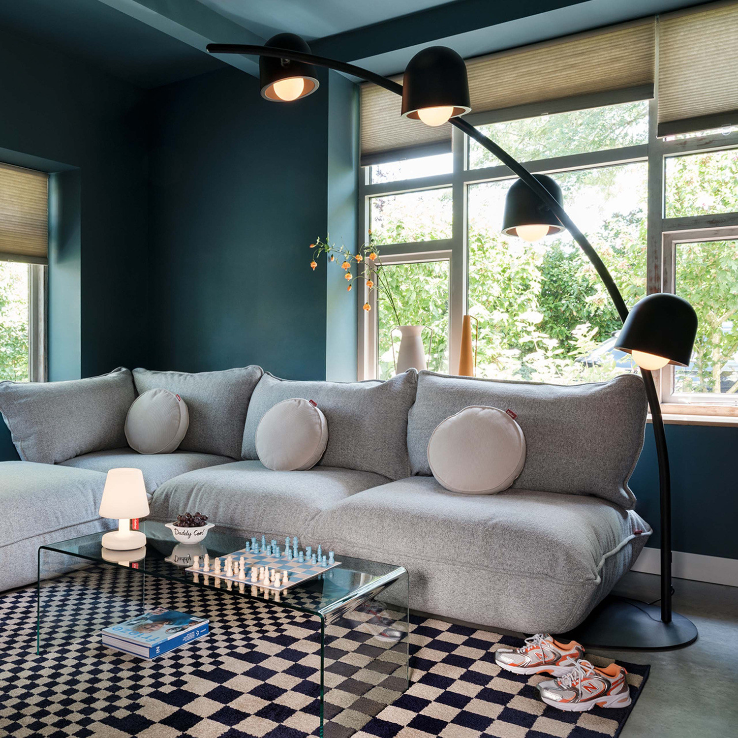 BIG LEBOW Anthracite arc floor lamp Fatboy