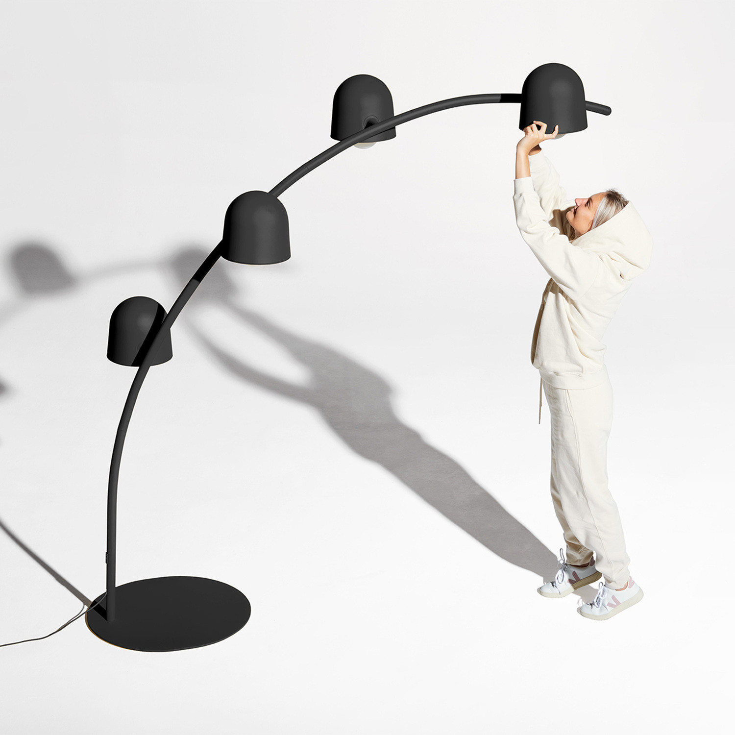 BIG LEBOW Anthracite arc floor lamp Fatboy