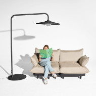 ARCHIGRANDE Anthracite outdoor arc floor lamp Fatboy