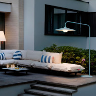 ARCHIGRANDE Mist Green outdoor arc floor lamp Fatboy