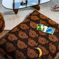 Pouf intérieur ORIGINAL SLIM Teddy × Boris Brown Fatboy