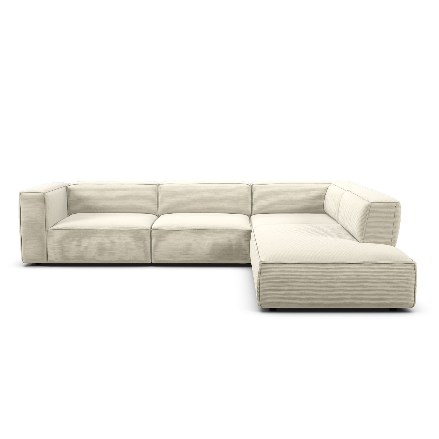 TRAME corner sofa SYMPHONIE Natural fabric Les Jardins du Sud