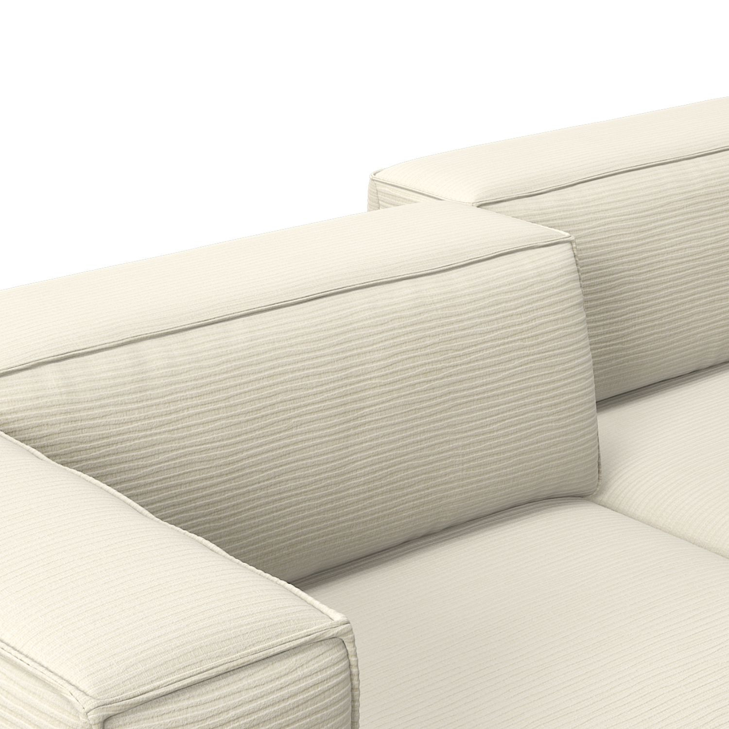 TRAME corner sofa SYMPHONIE Natural fabric Les Jardins du Sud