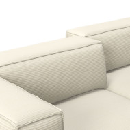 TRAME corner sofa SYMPHONIE Natural fabric Les Jardins du Sud