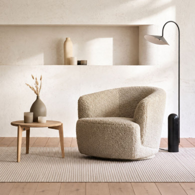 NIDO armchair LUMO Natural fabric Les Jardins du Sud