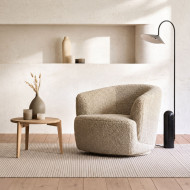 Fauteuil NIDO tissu LUMO naturel Les Jardins du Sud