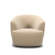 Fauteuil NIDO tissu LUMO naturel Les Jardins du Sud