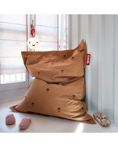 ORIGINAL SLIM CORD × BORIS Teddybear beanbag Fatboy