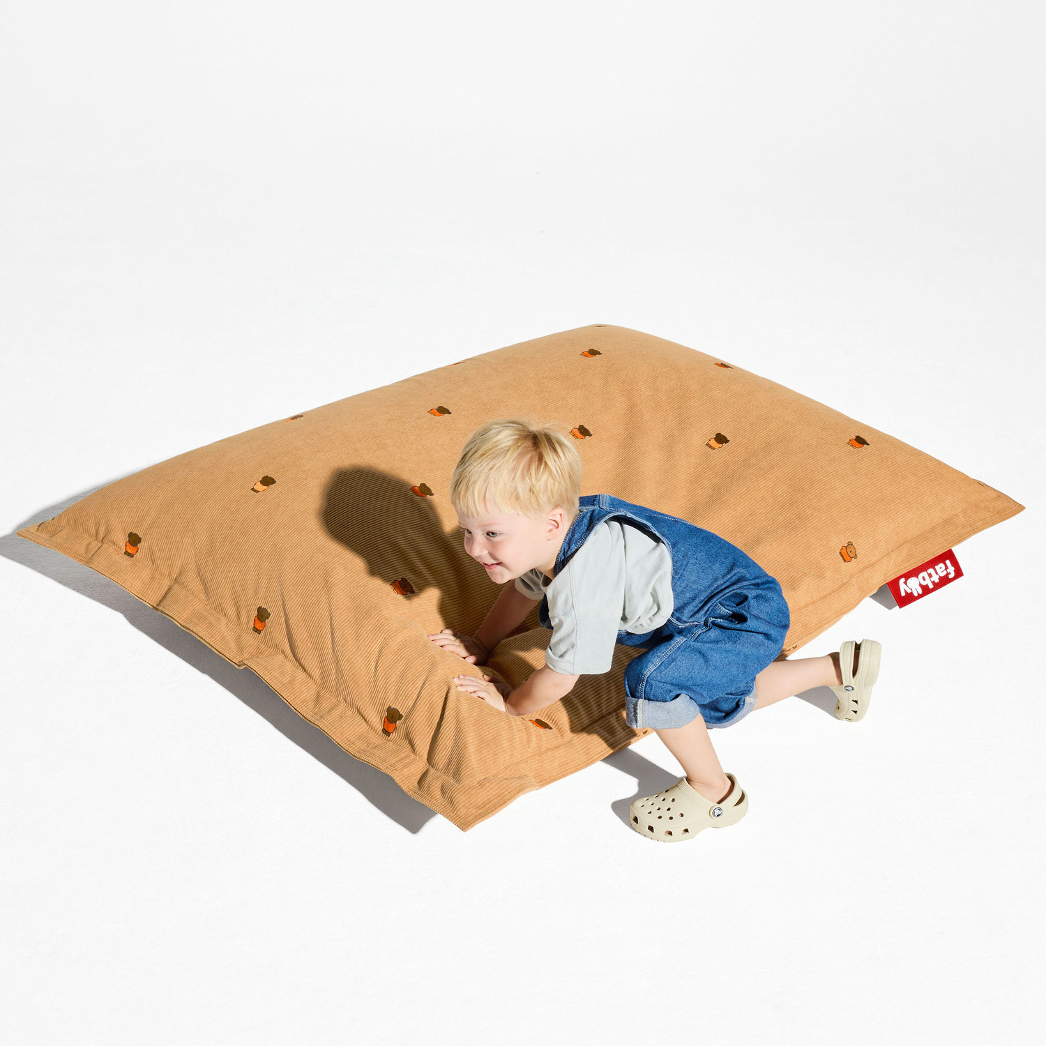 ORIGINAL SLIM CORD × BORIS Teddybear beanbag Fatboy