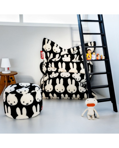 ORIGINAL SLIM TEDDY × MIFFY Black/White beanbag Fatboy